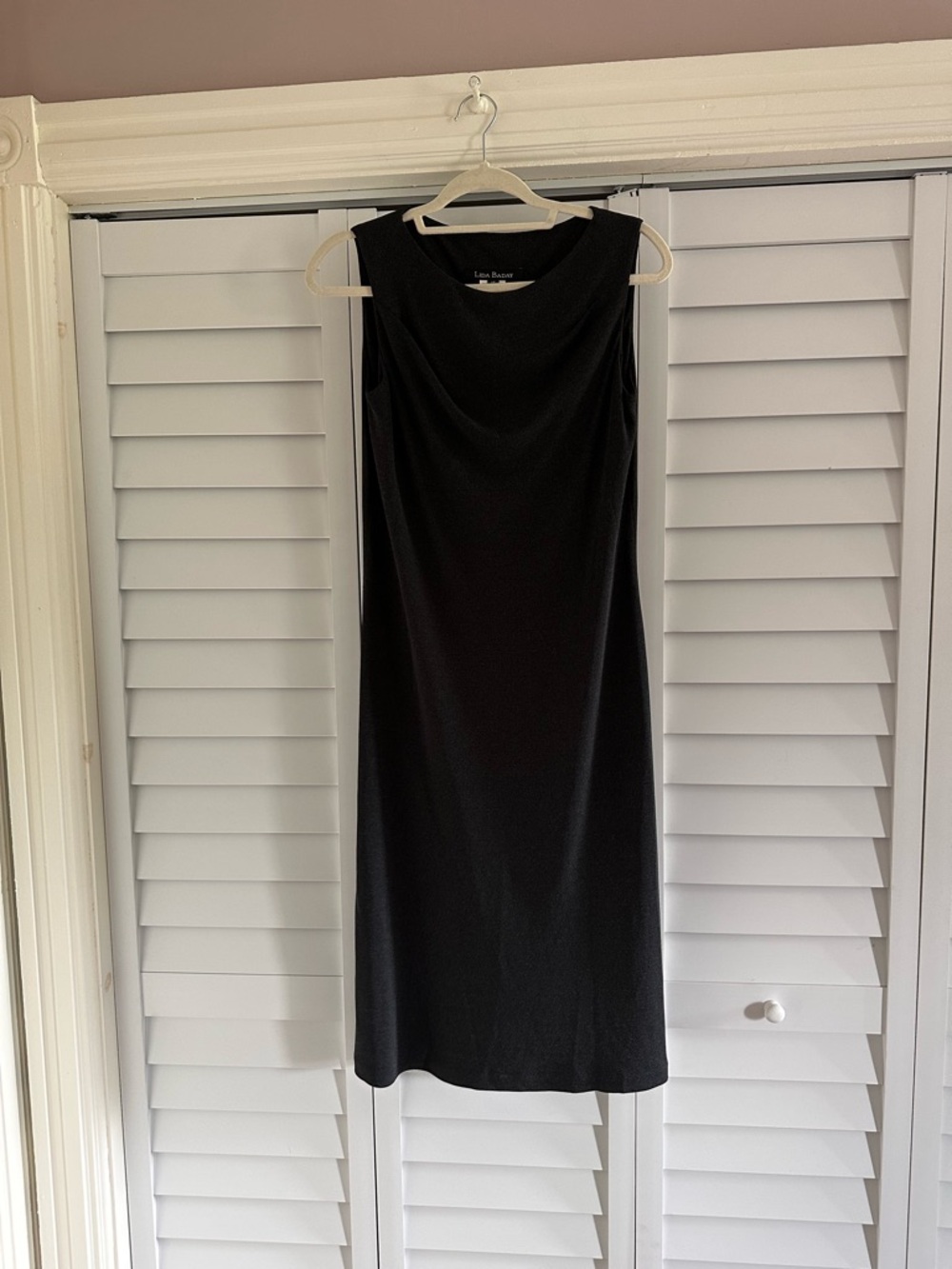 Sleeveless Midi Dress by Lida Baday - Charcoal Gray
